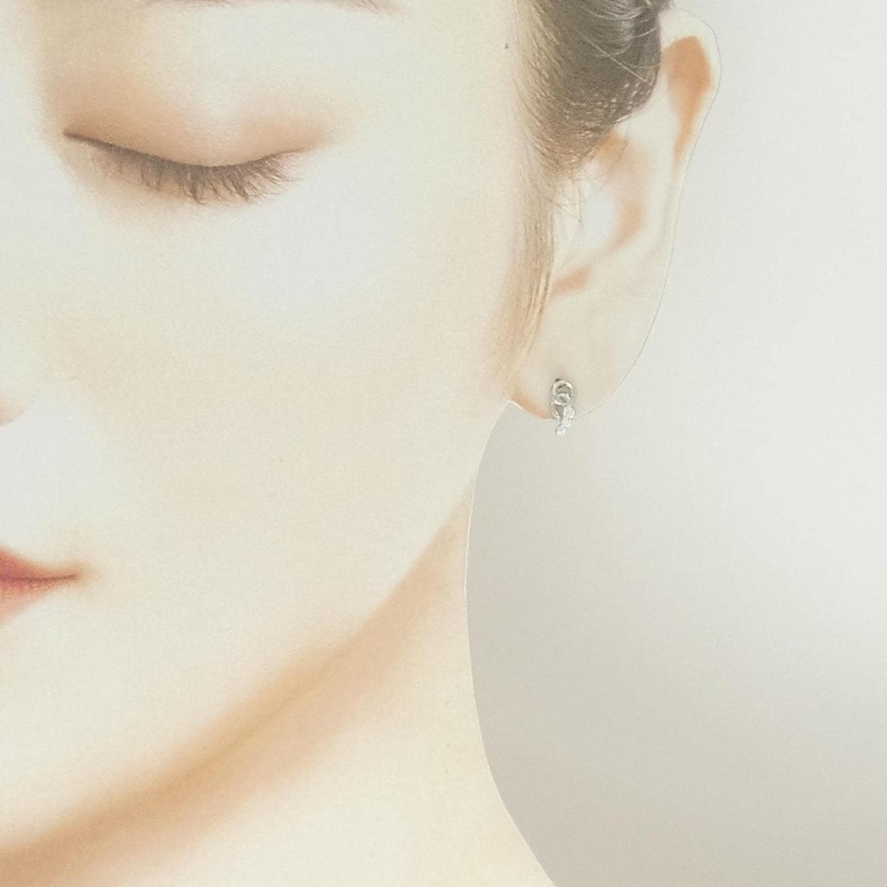 PT900 ダイヤモンド ピアス