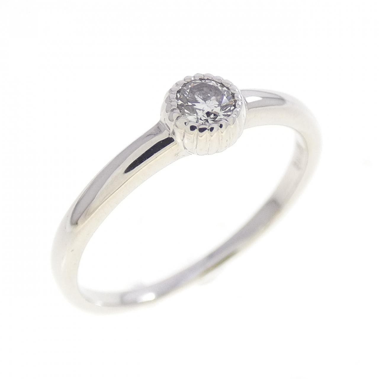 K18WG ダイヤモンド リング 0.08CT