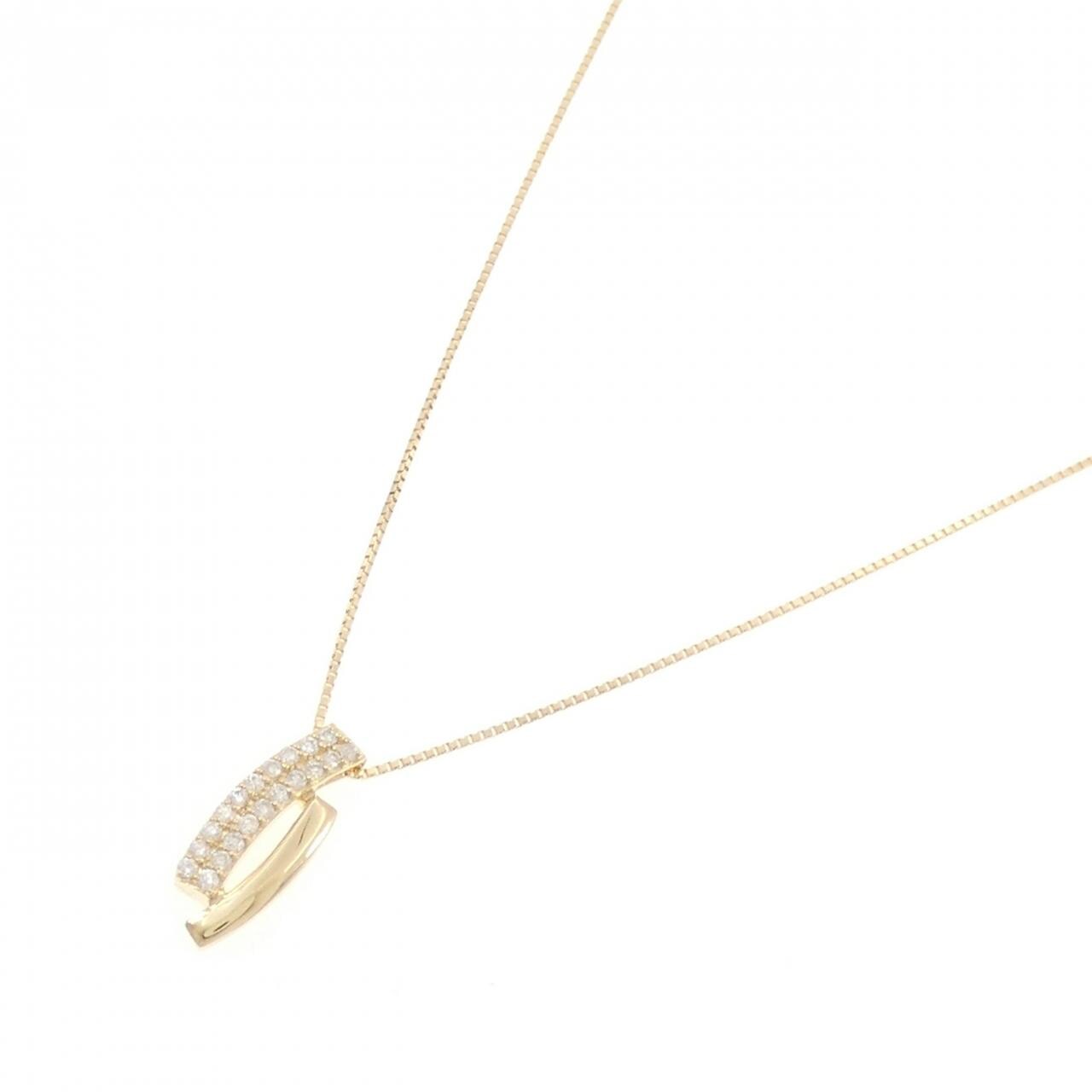 K18YG ダイヤモンド ネックレス 0.19CT