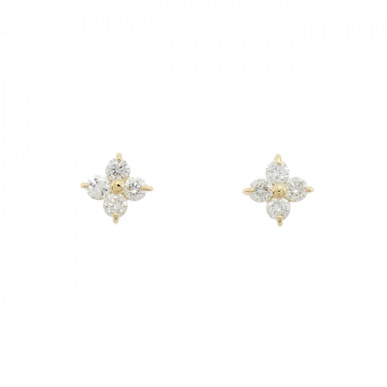 【リメイク】K18YG ダイヤモンド ピアス 0.30CT