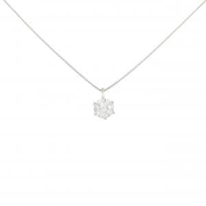PT900/PT850 ソリティア ダイヤモンド ネックレス 0.562CT