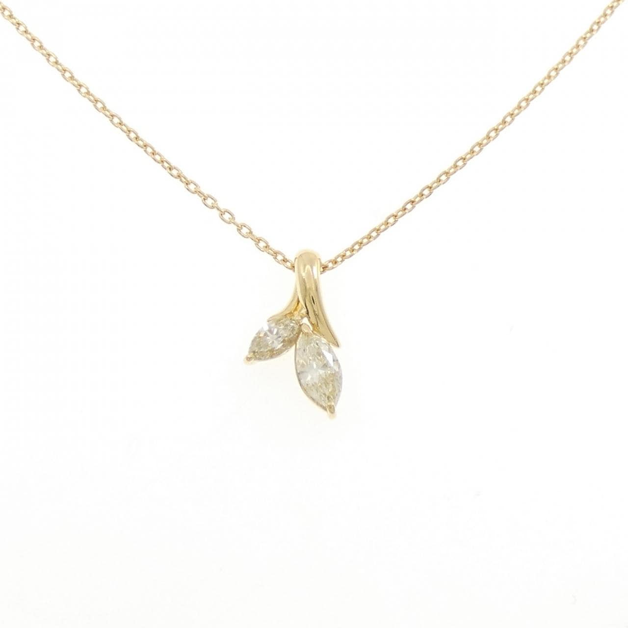 K18YG ダイヤモンド ネックレス 0.75CT