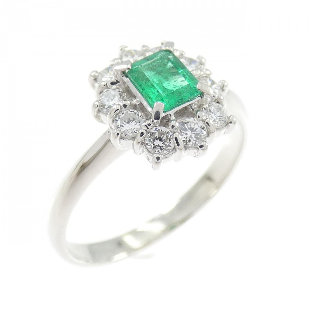 PT900 エメラルド リング 0.33CT