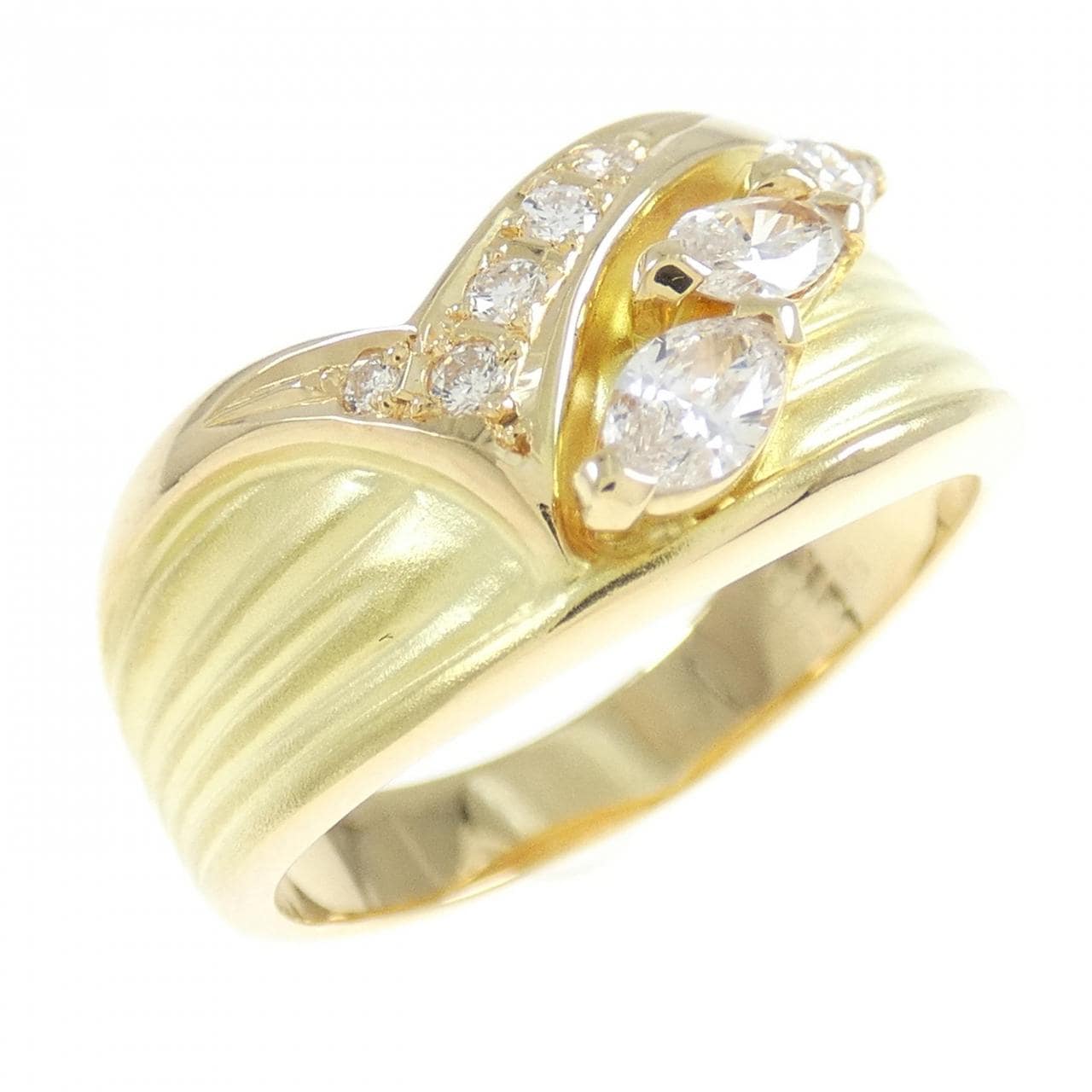 K18YG ダイヤモンド リング 0.26CT
