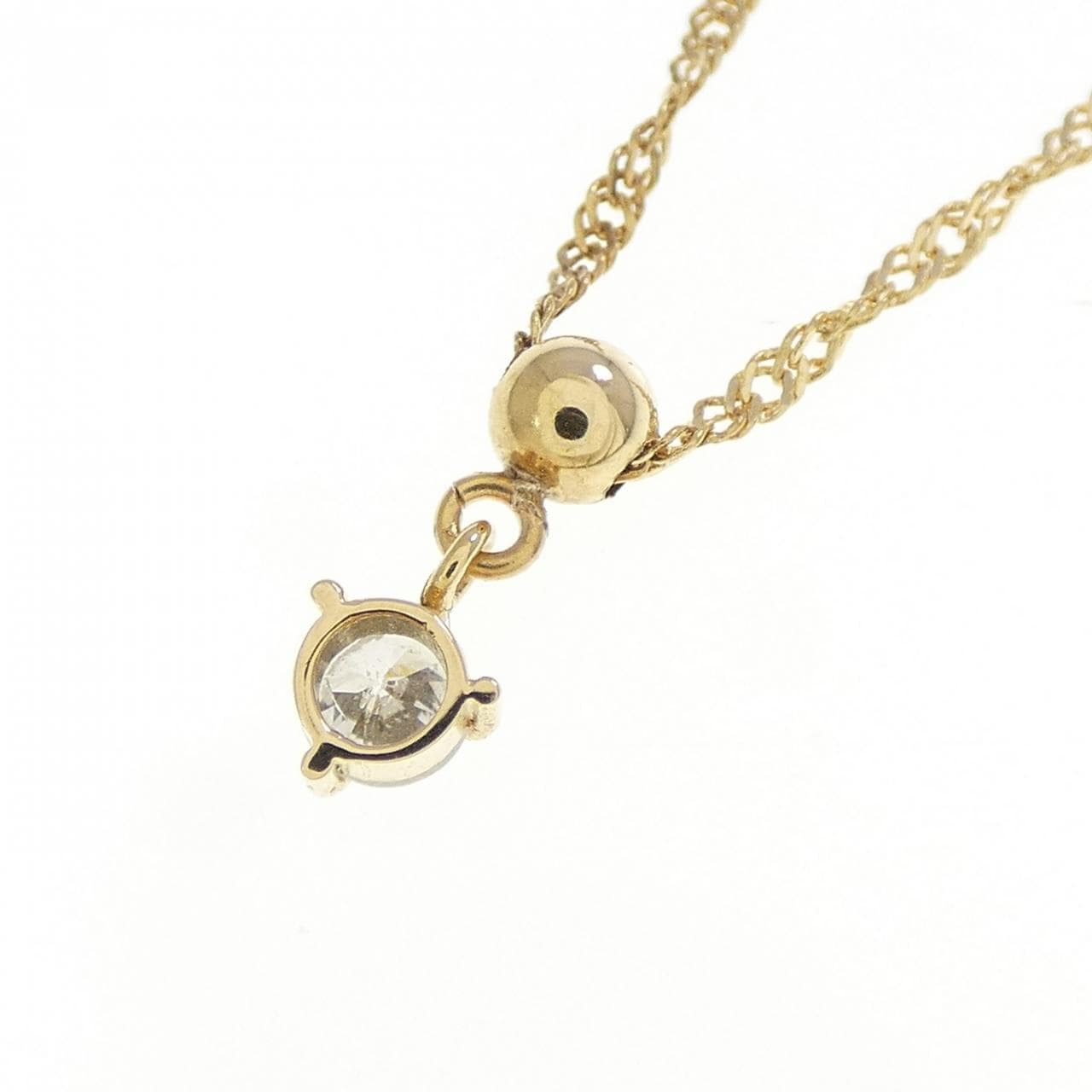 K18YG ダイヤモンド ネックレス 0.1CT