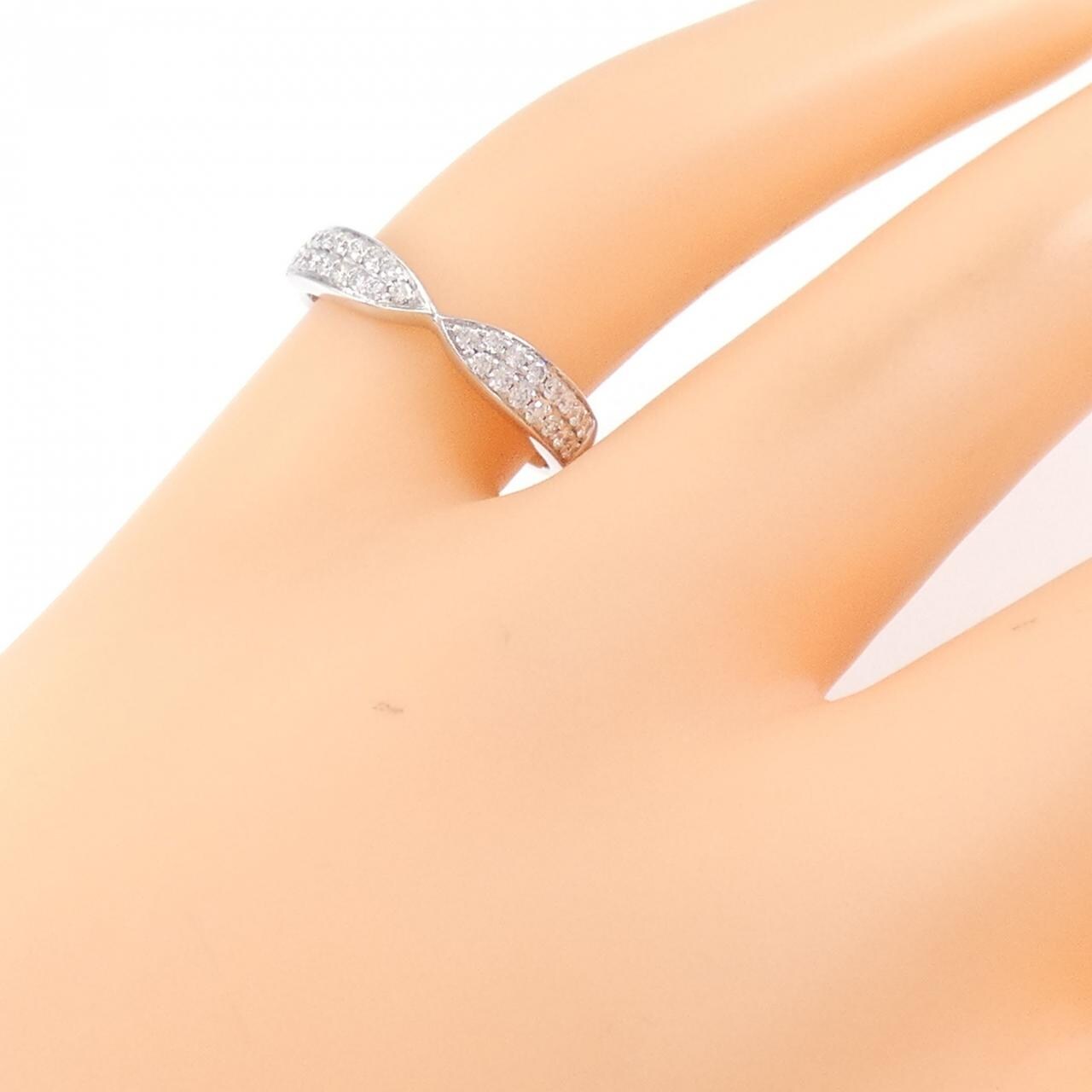 K18WG ダイヤモンド リング 0.20CT