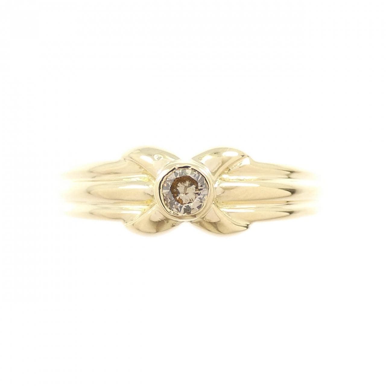 K18YG ダイヤモンド リング 0.09CT