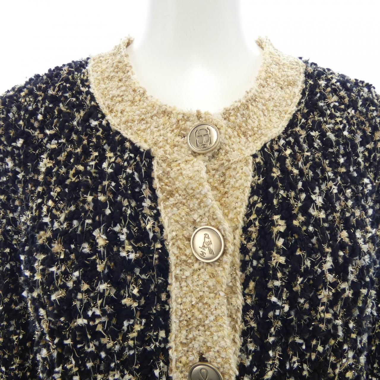 シャネル CHANEL P61622K47214 19A ロングカーディガン