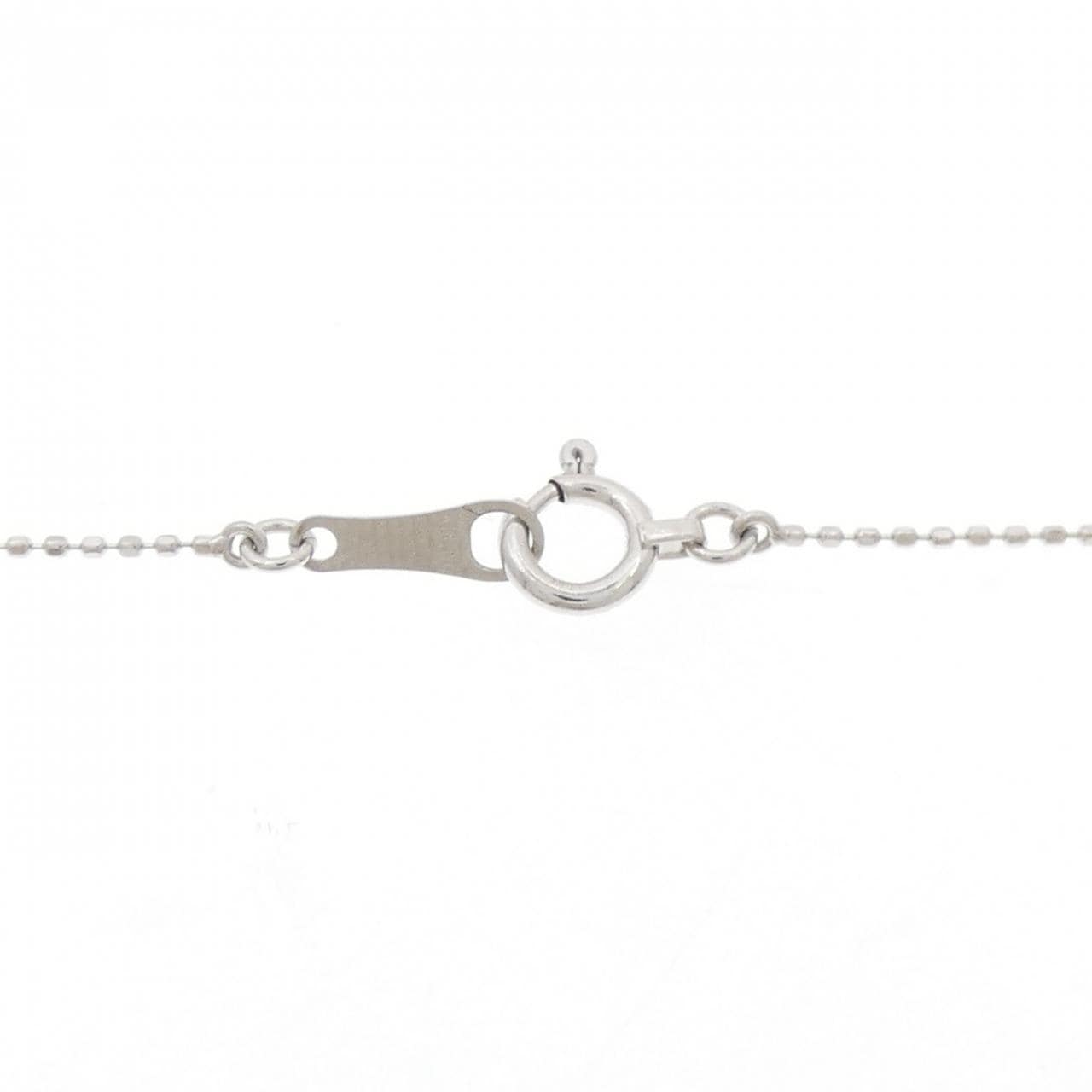 K18WG アクアマリン ネックレス