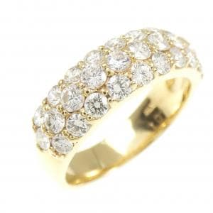 K18YG パヴェ ダイヤモンド リング 1.01CT