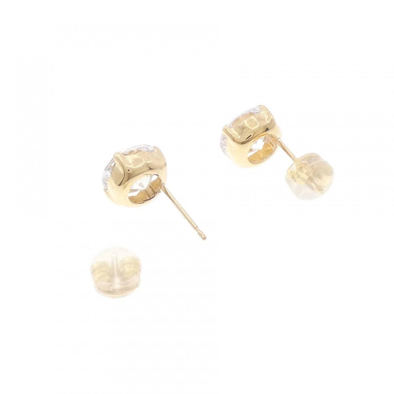 K18YG キュービック ピアス