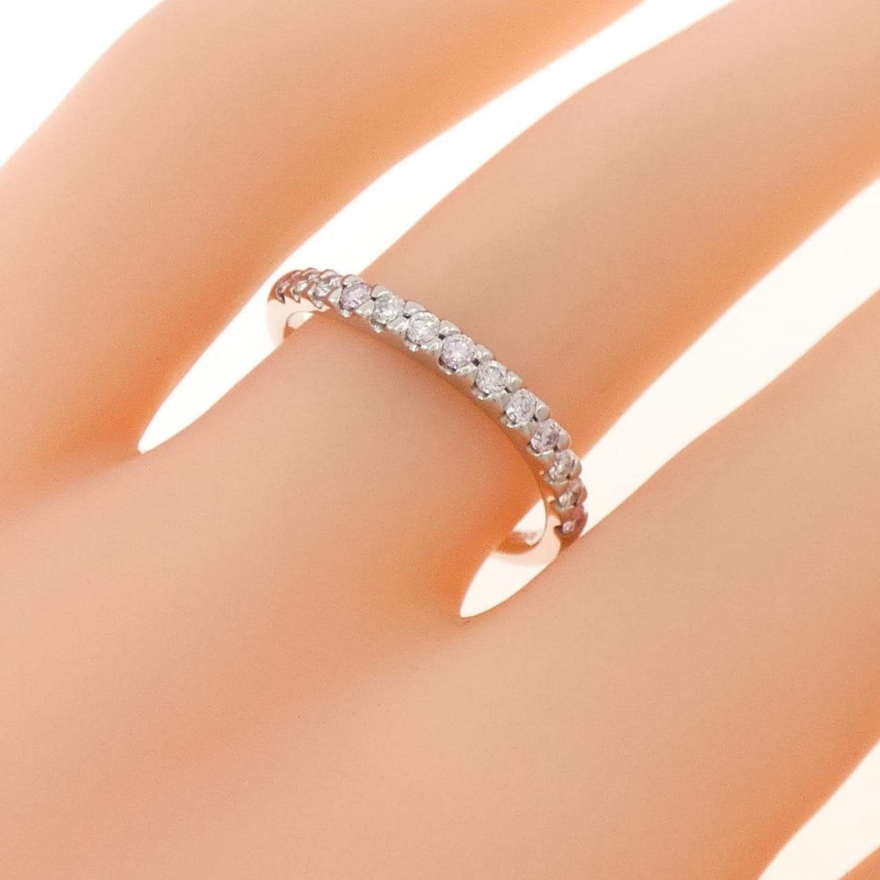 PT900 ピンクダイヤモンド リング 0.085CT