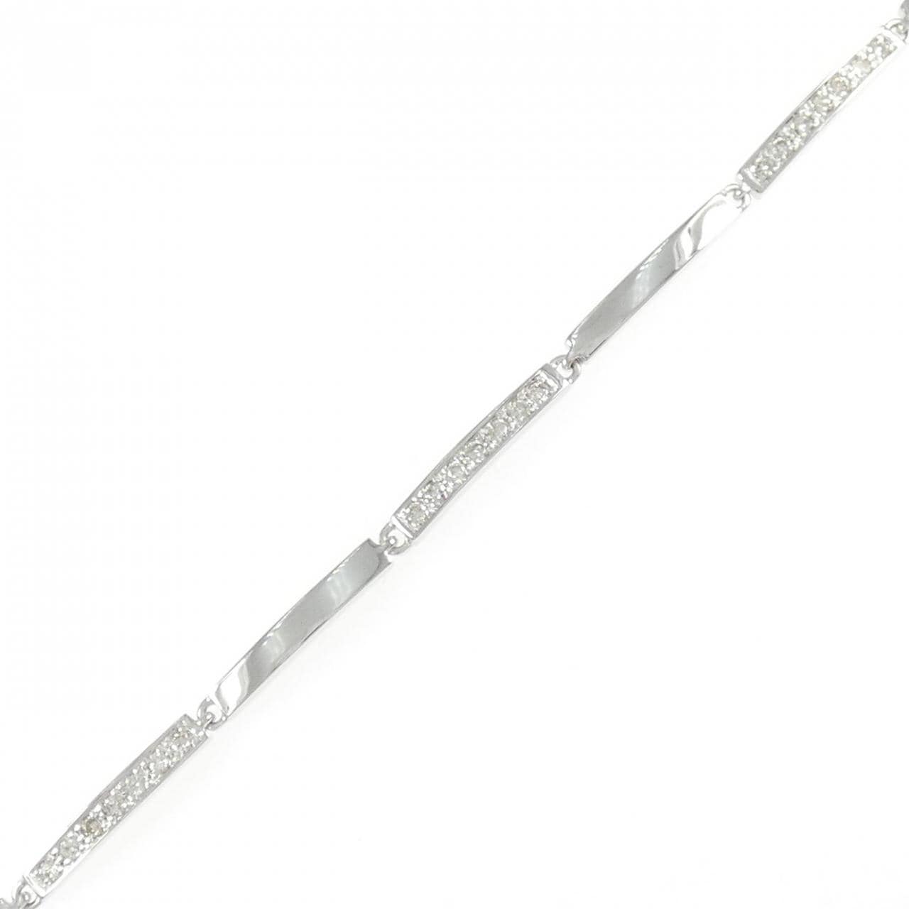 K18WG ダイヤモンド ブレスレット 0.30CT