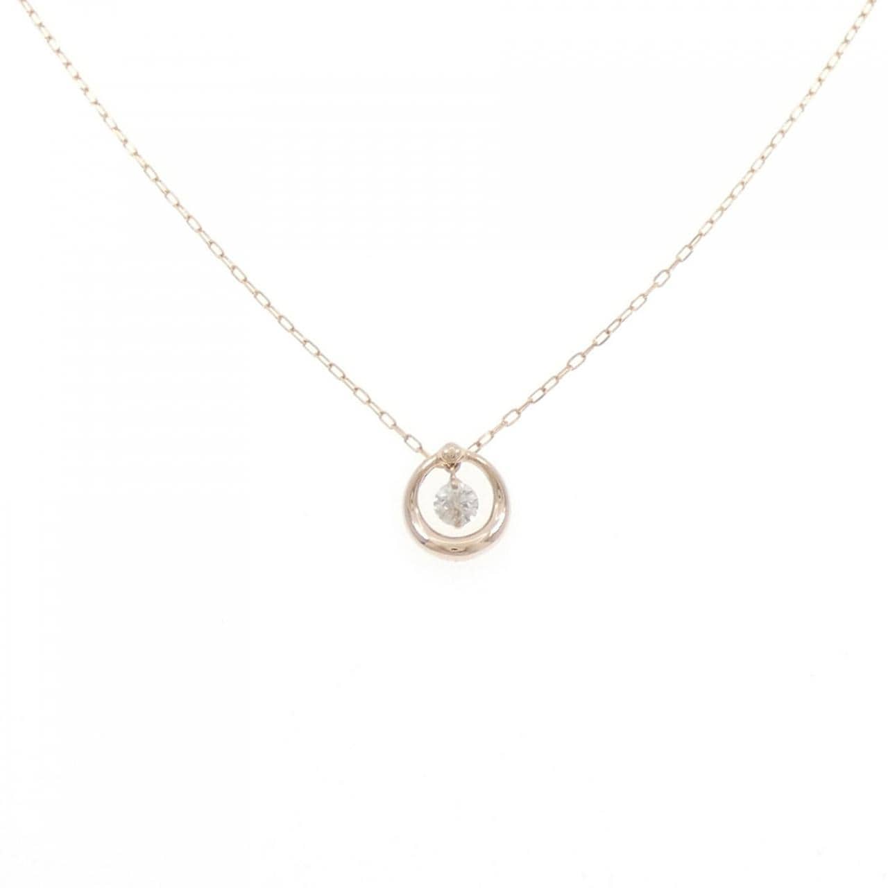 K18PG ダイヤモンド ネックレス 0.10CT