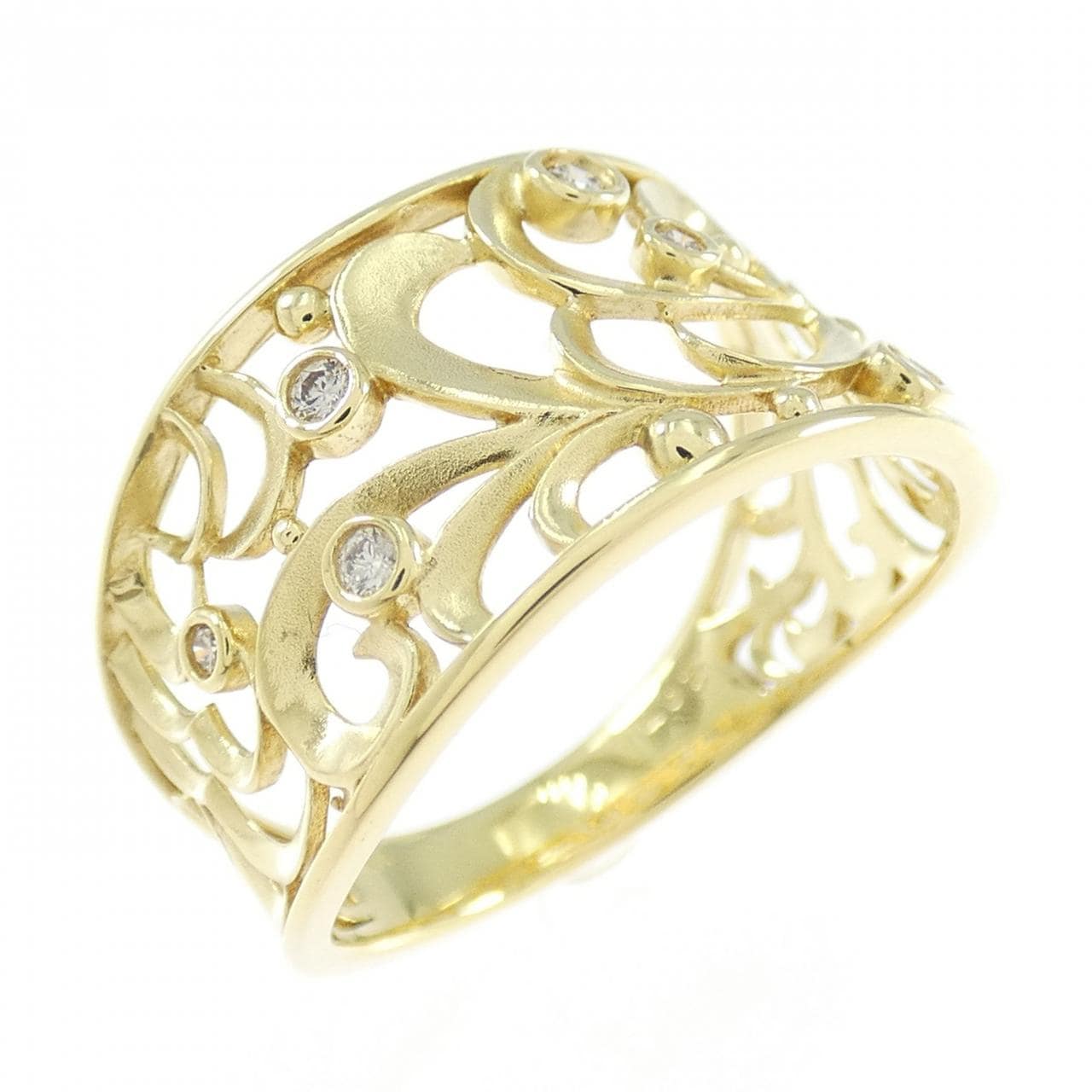 K18YG ダイヤモンド リング 0.07CT