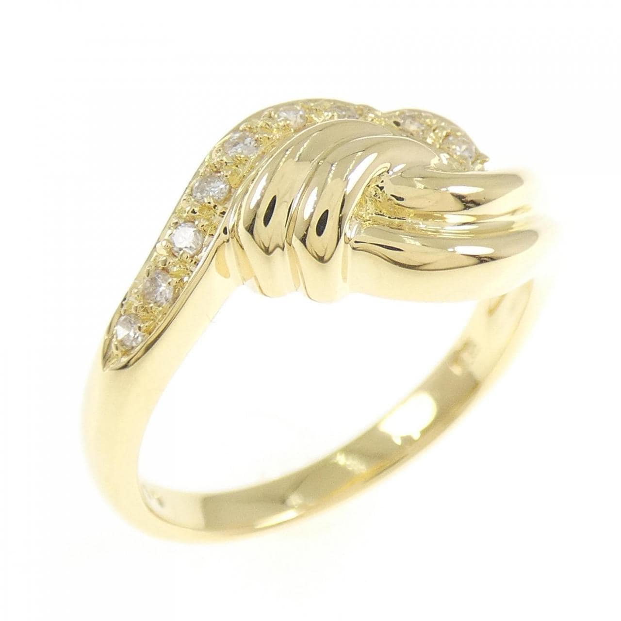 K18YG ダイヤモンド リング 0.09CT