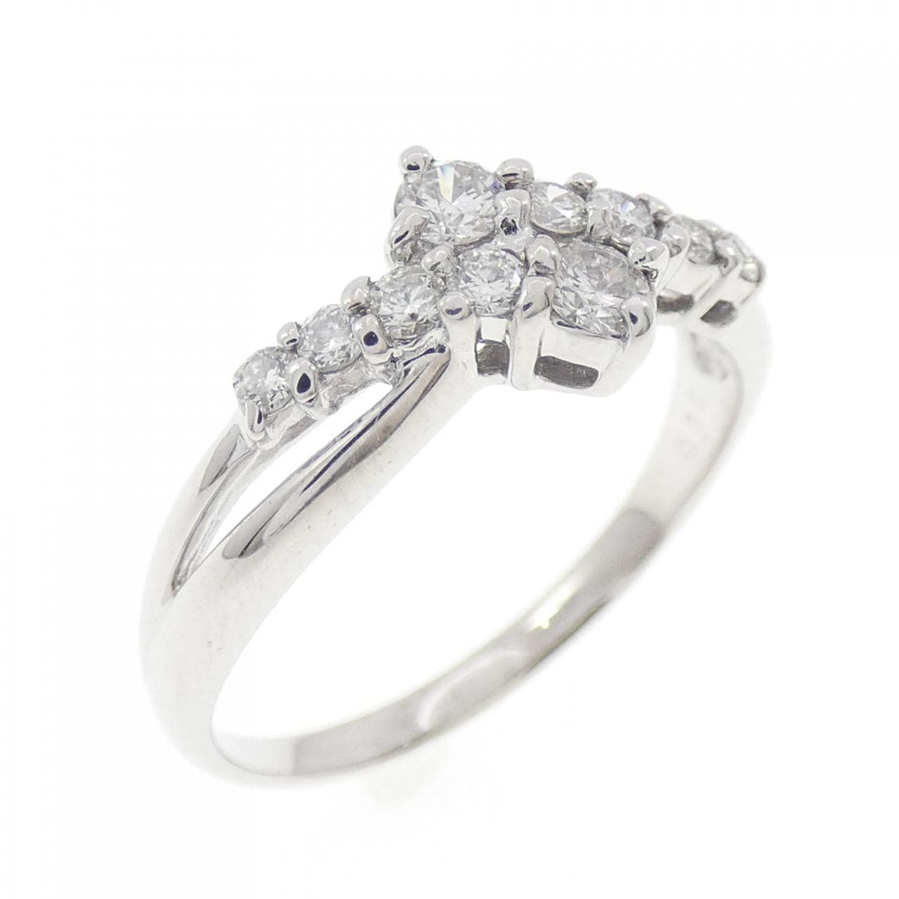 K18WG ダイヤモンド リング 0.30CT