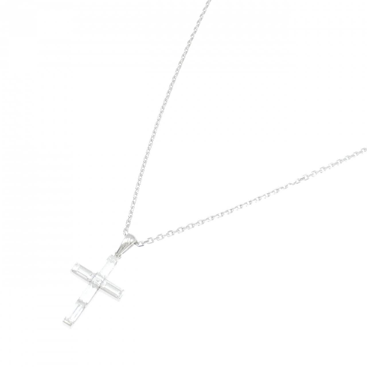 ブシュロン クロス ダイヤモンド ネックレス