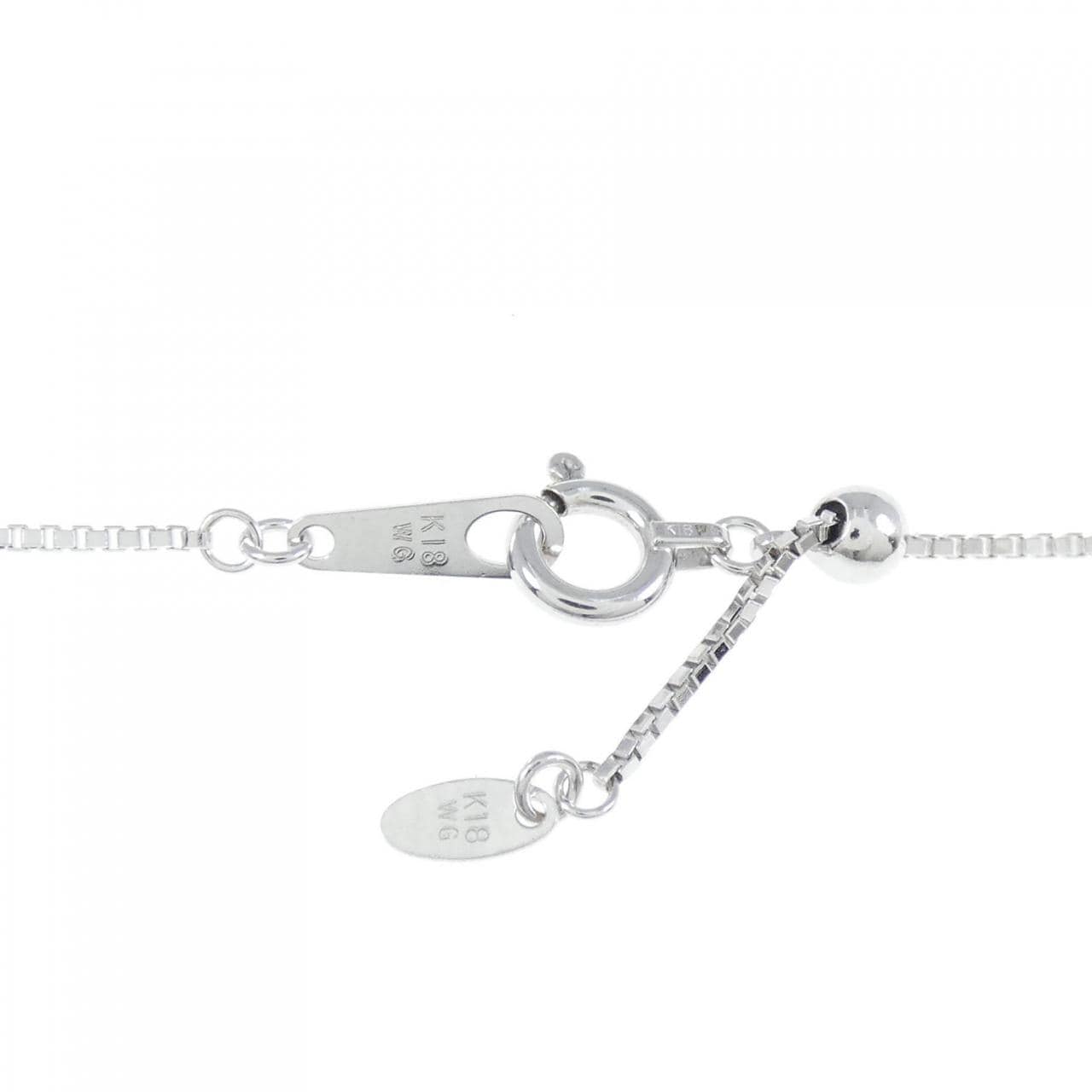 K18WG Aquamarine necklace 1.98CT
