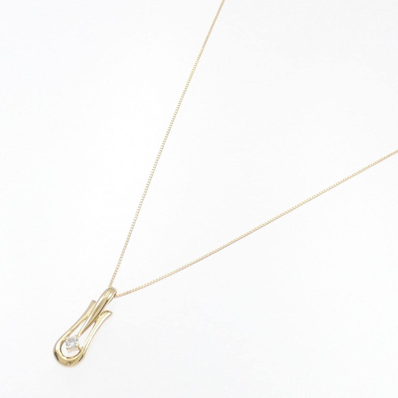 K18YG ダイヤモンド ネックレス 0.053CT