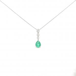 PT900/PT850 エメラルド ネックレス 0.81CT