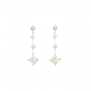 PT900 ダイヤモンド ピアス 1.705CT