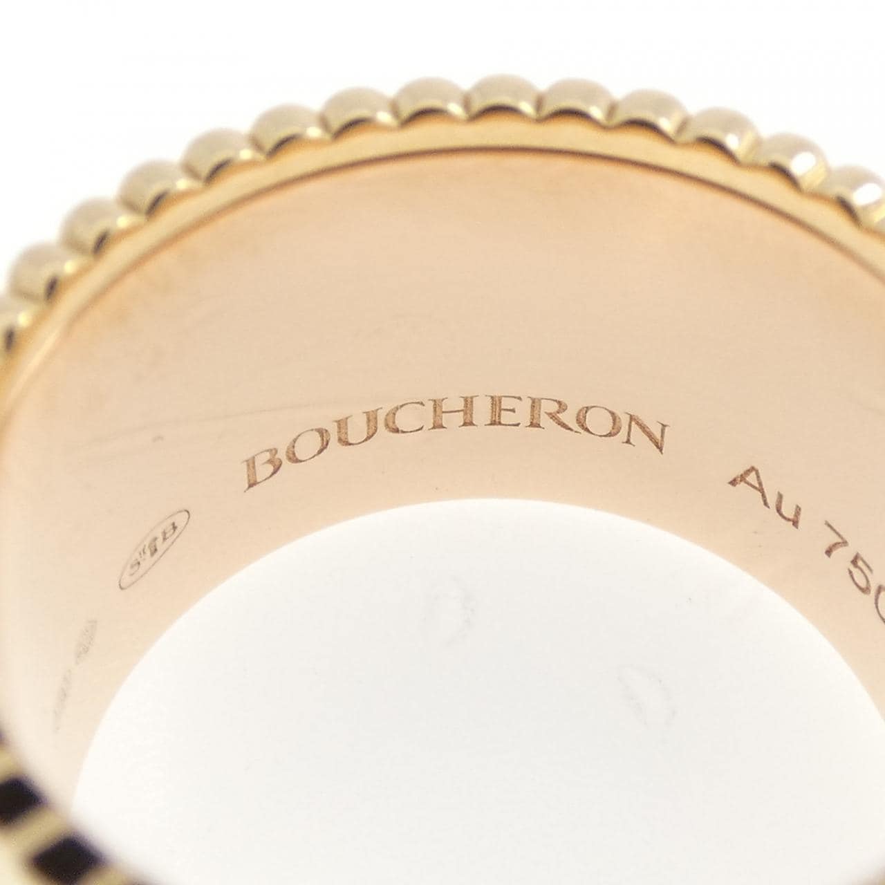 ブシュロン キャトル ホワイト リング ラージ リング