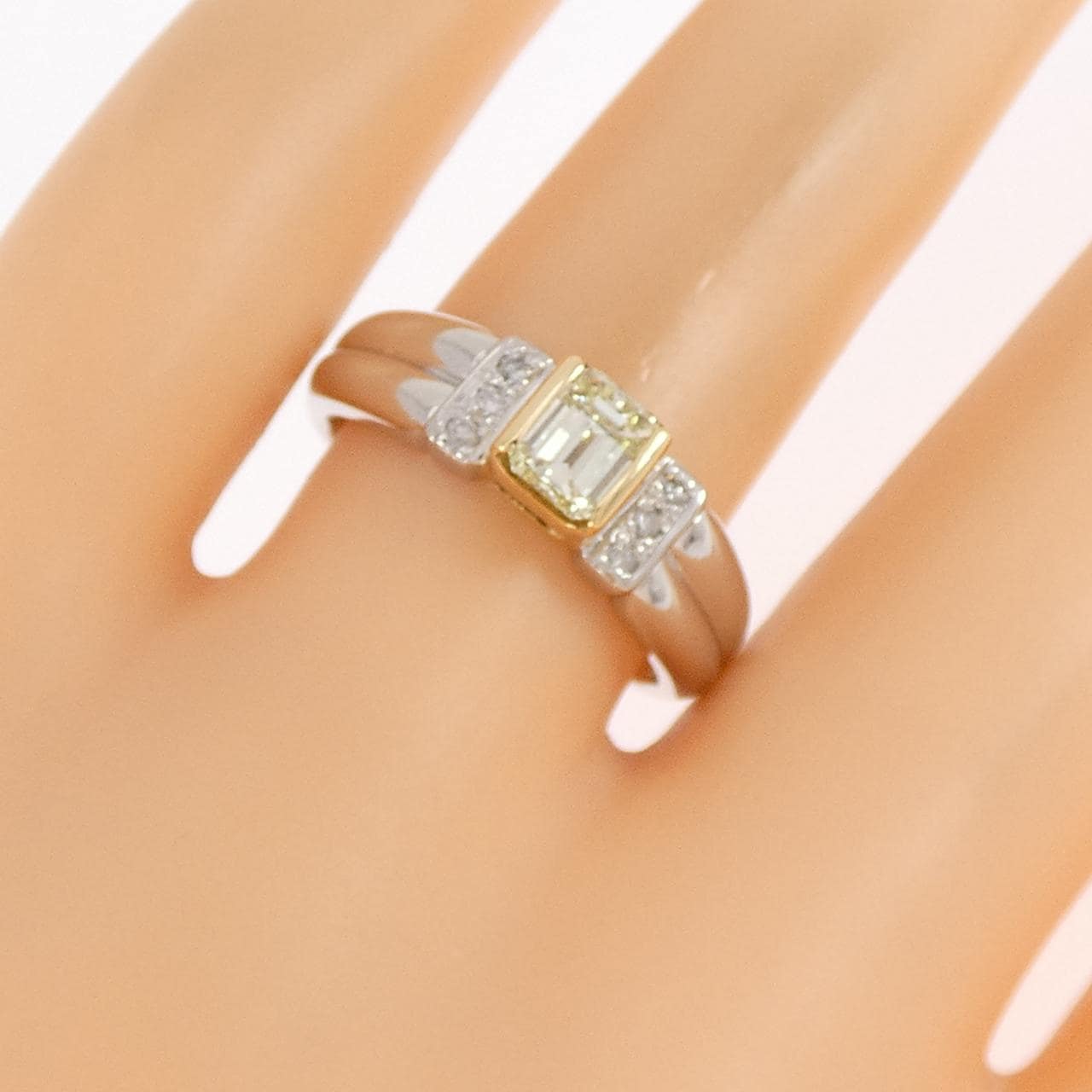 PT900/K18YG ダイヤモンド リング 0.50CT