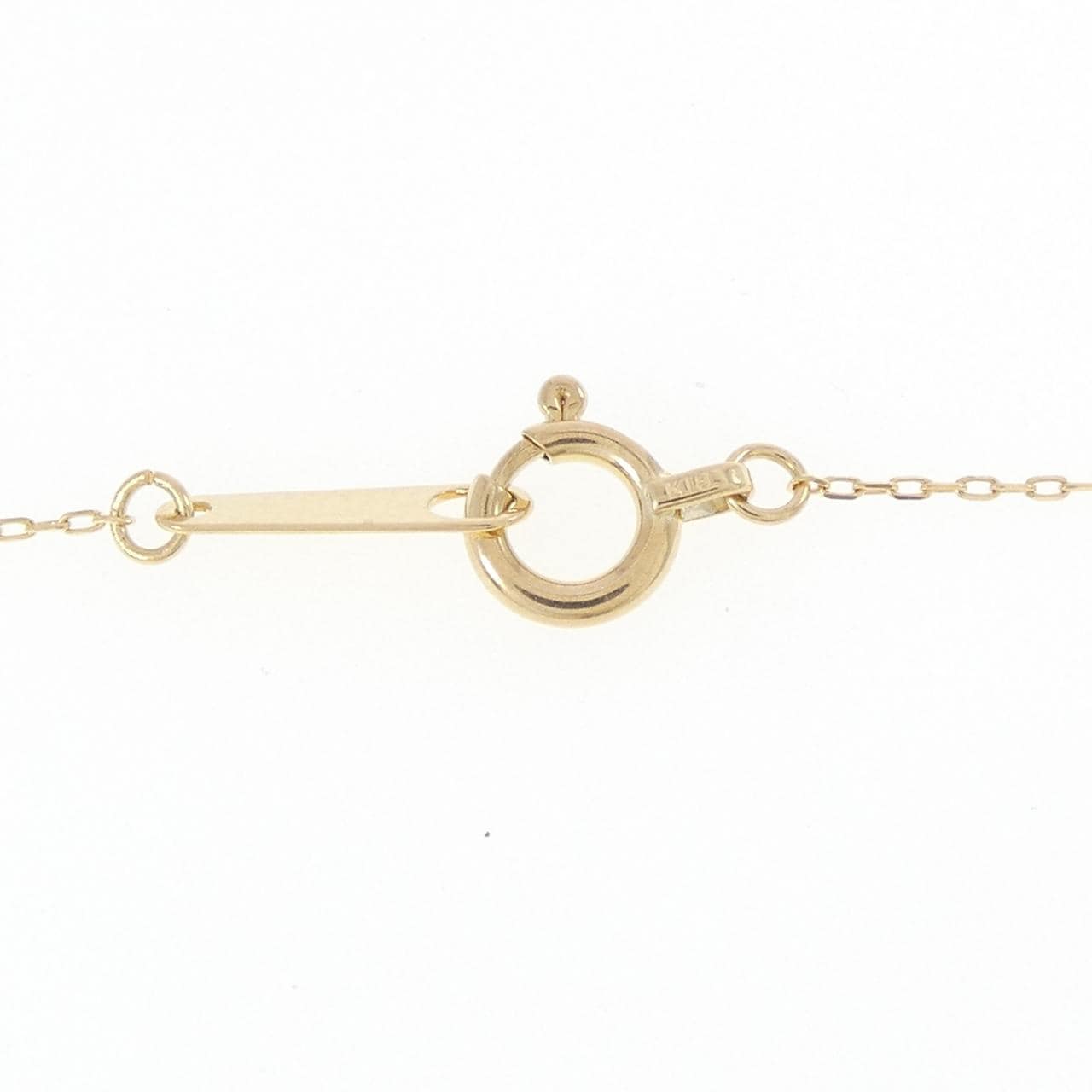 K18YG ソリティア ダイヤモンド ネックレス 0.10CT