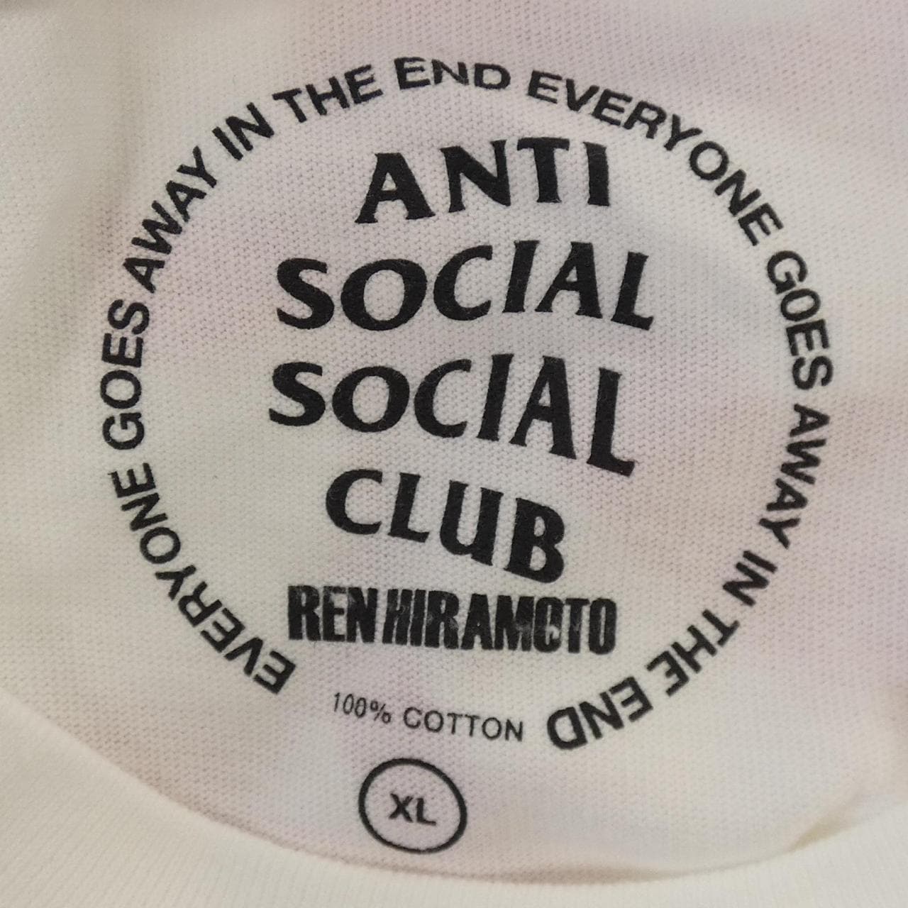 アンチソーシャルソーシャルクラブ ANTI SOCIAL SOCIAL CLUB REN HIRAMOTO Tシャツ