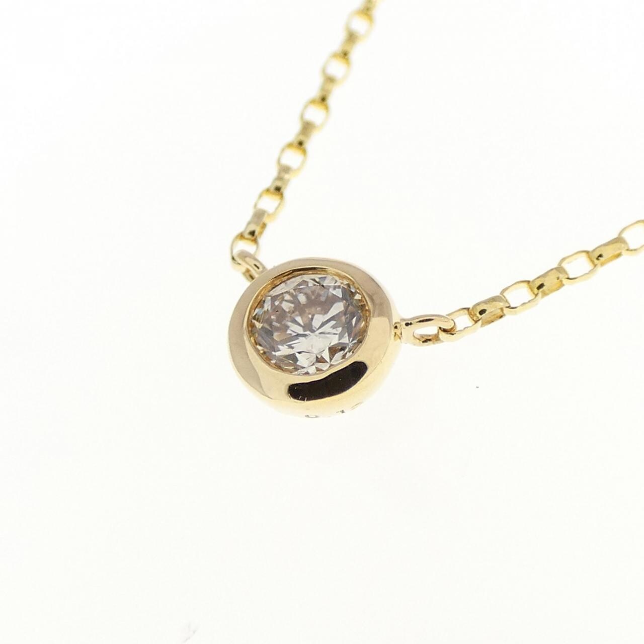 K18YG ダイヤモンド ネックレス 0.12CT