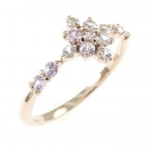 K18PG 合成サファイア リング