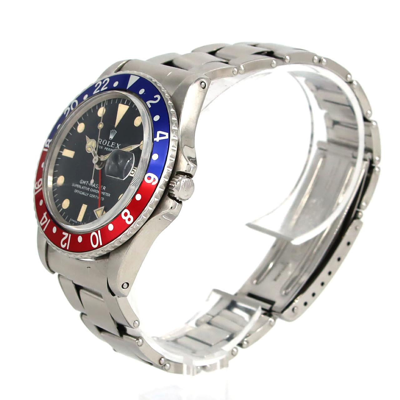 【ノーメンテナンス還元価格】ロレックス GMTマスター･ロングE 1675 SS 自動巻 1番台