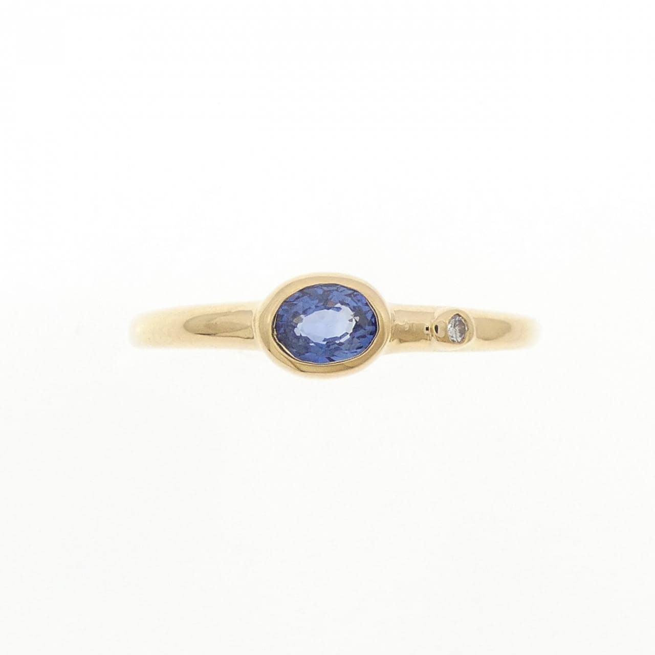 K18YG サファイヤ リング 0.23CT