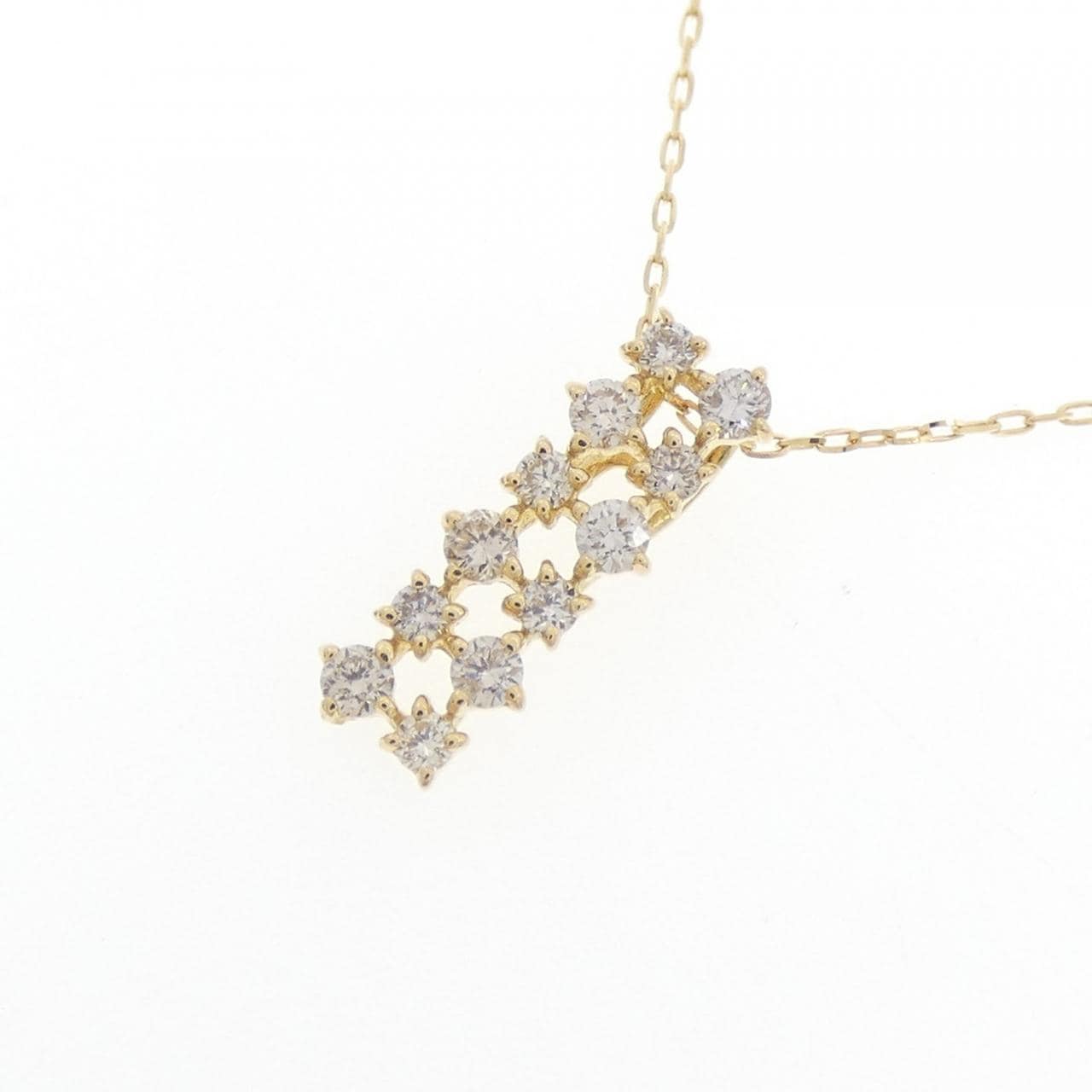 K18YG ダイヤモンド ネックレス 0.20CT