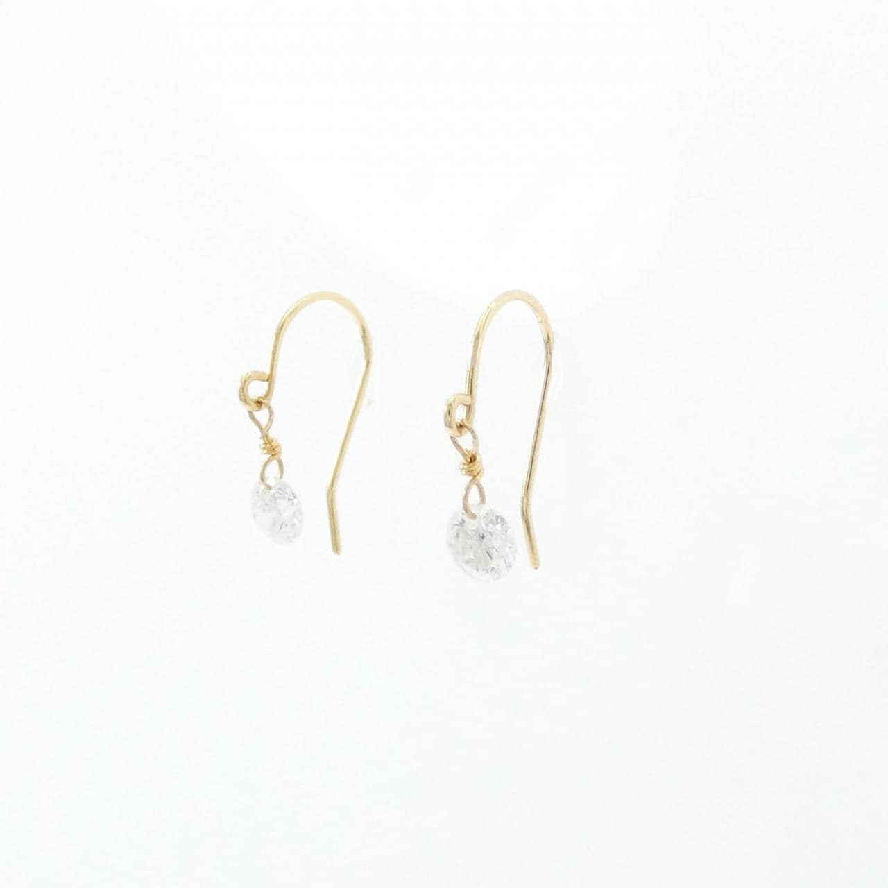K18YG ダイヤモンド ピアス 0.2CT