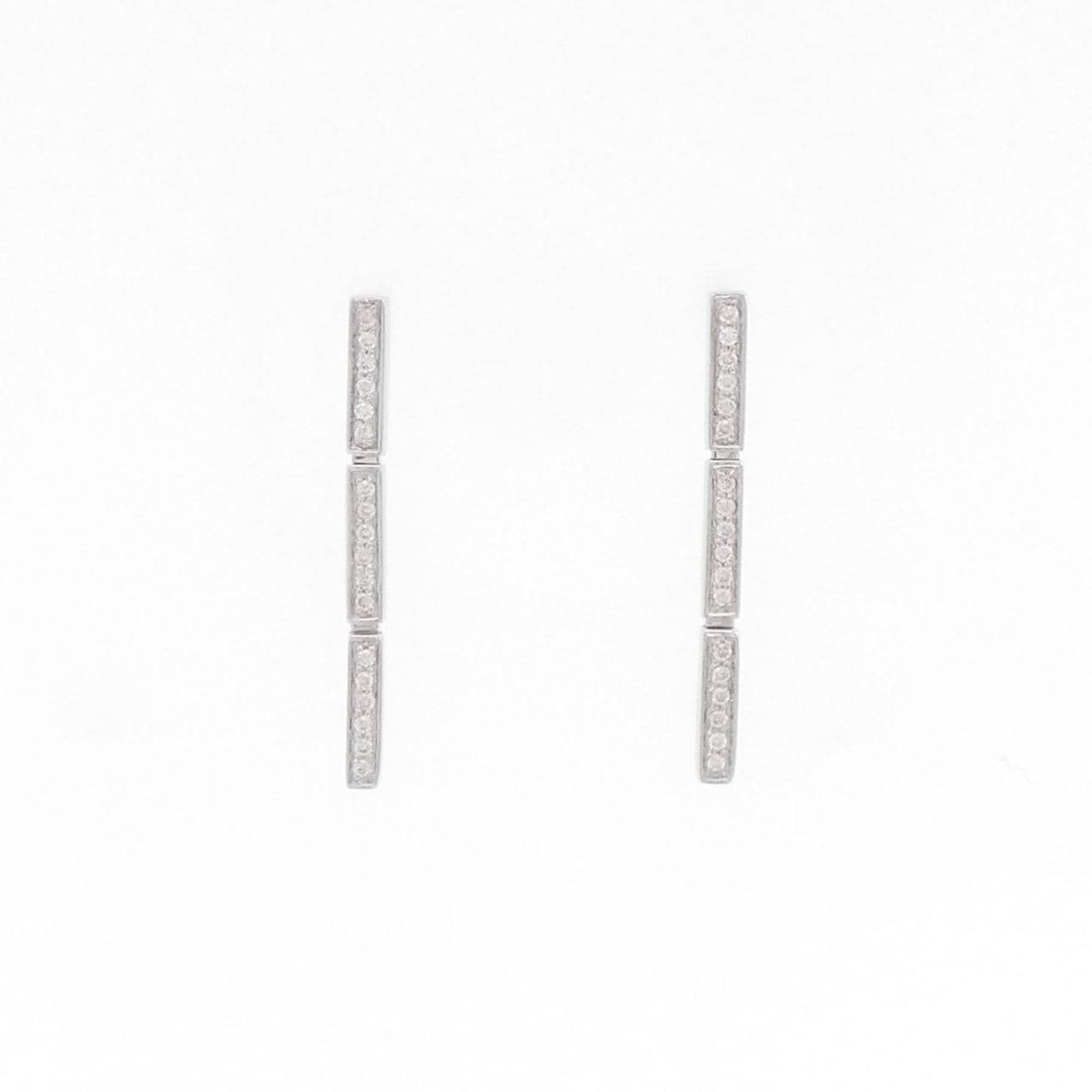 K18WG ダイヤモンド ピアス 0.22CT