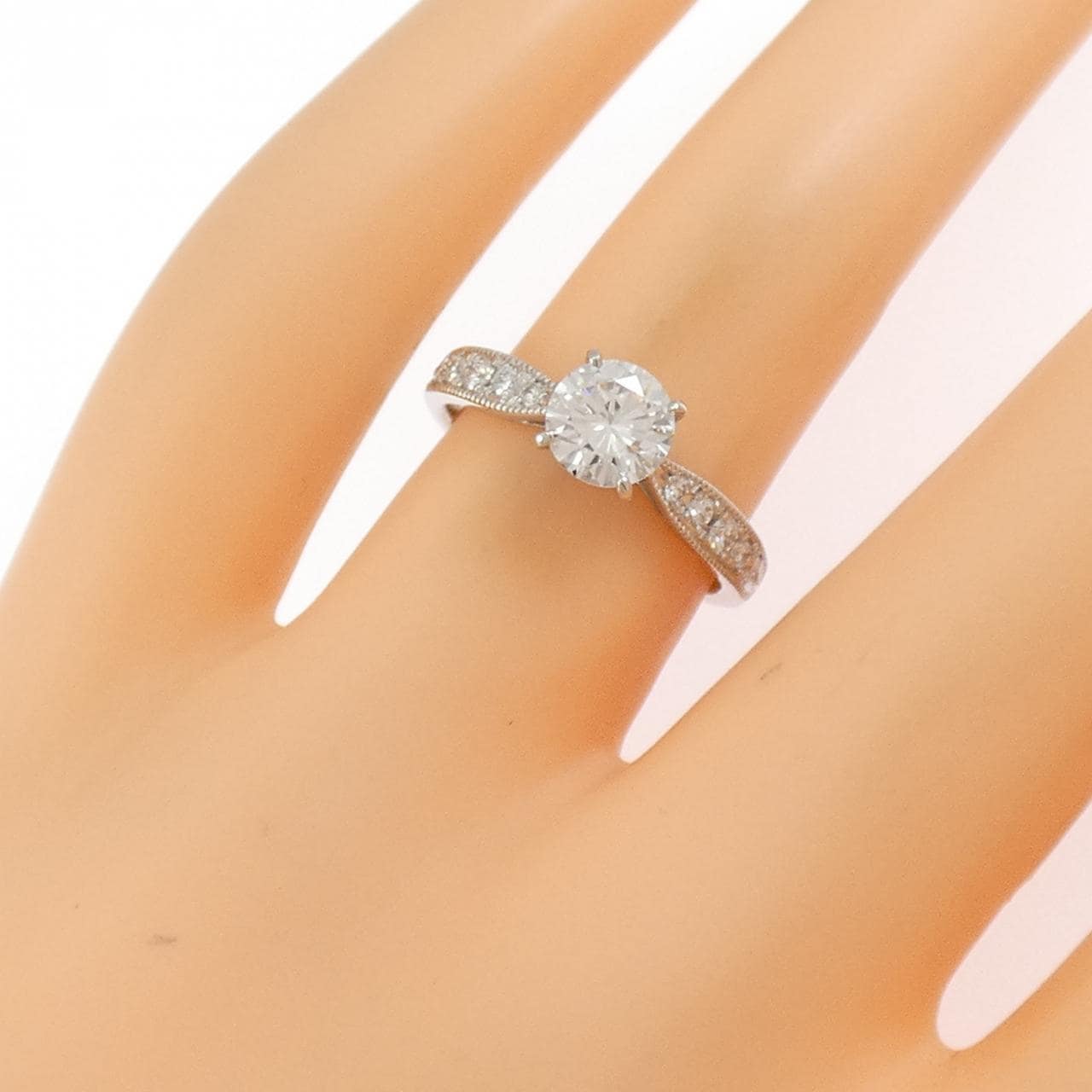 【リメイク】PT900 ダイヤモンド リング 0.741CT E VS1 EXT