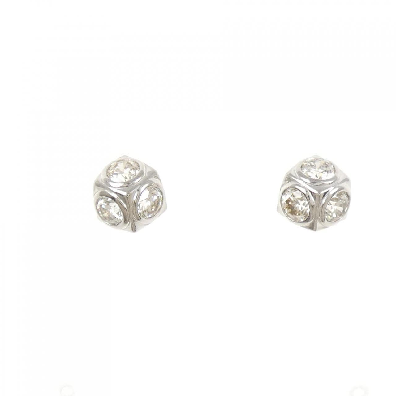 PT900 ダイヤモンド ピアス 1.12CT