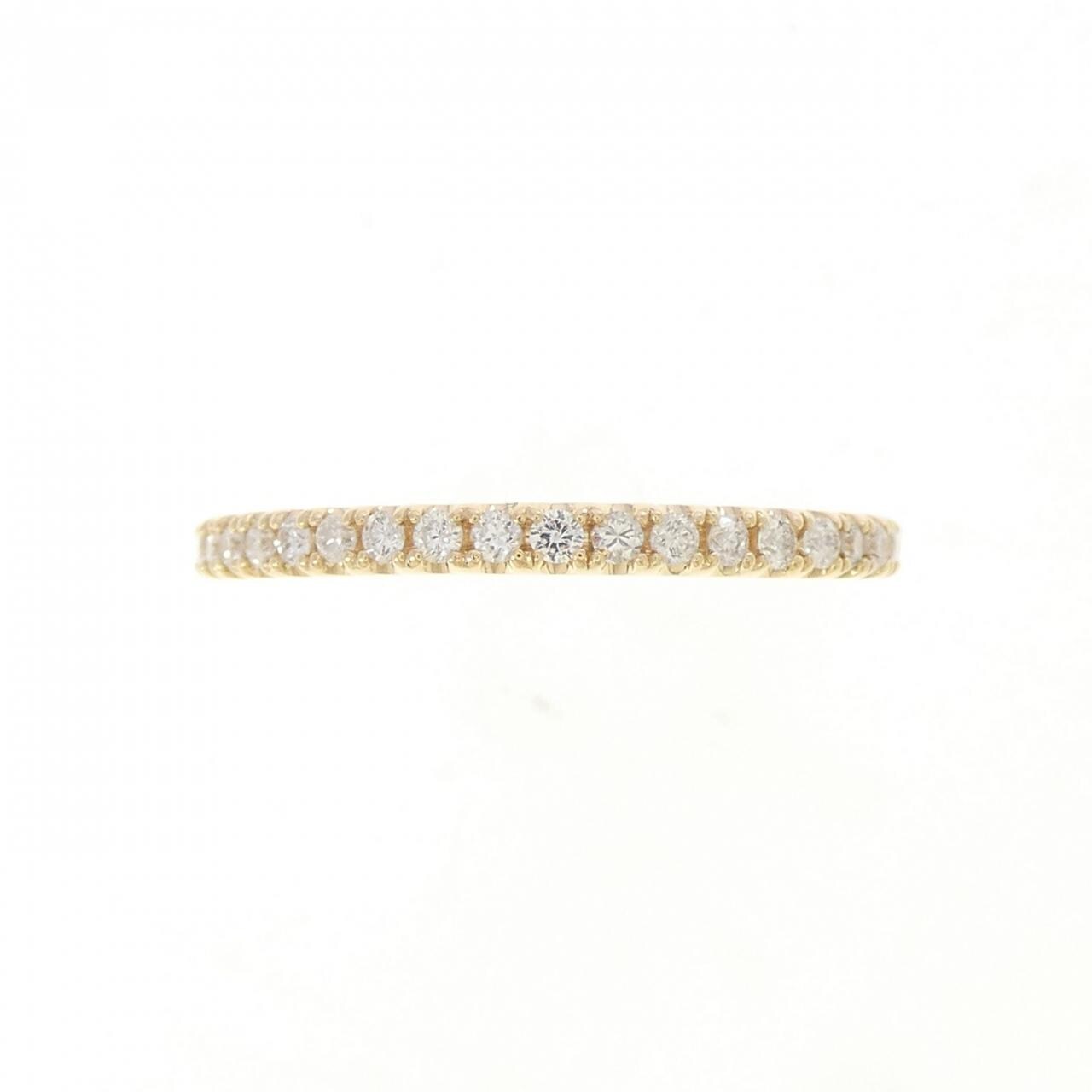 【リメイク】K18YG ハーフエタニティ ダイヤモンド リング 0.20CT