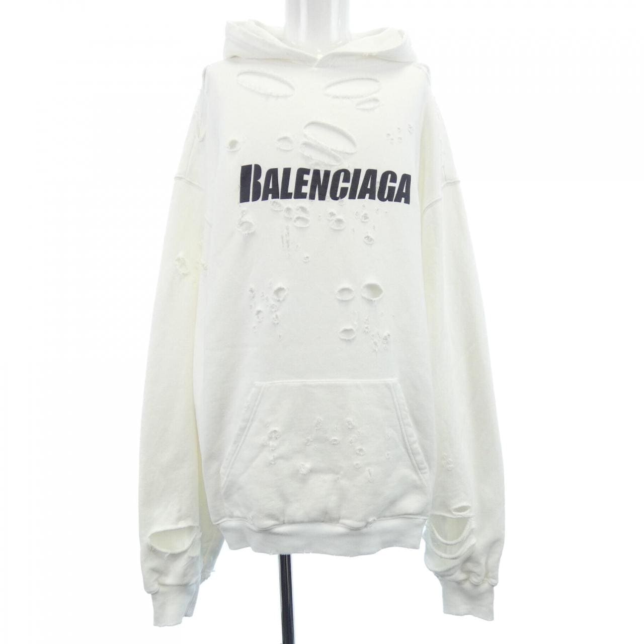 バレンシアガ BALENCIAGA キャップスデストロイドフーディープルオーバー 659403 TKVB6 UNISEX パーカー