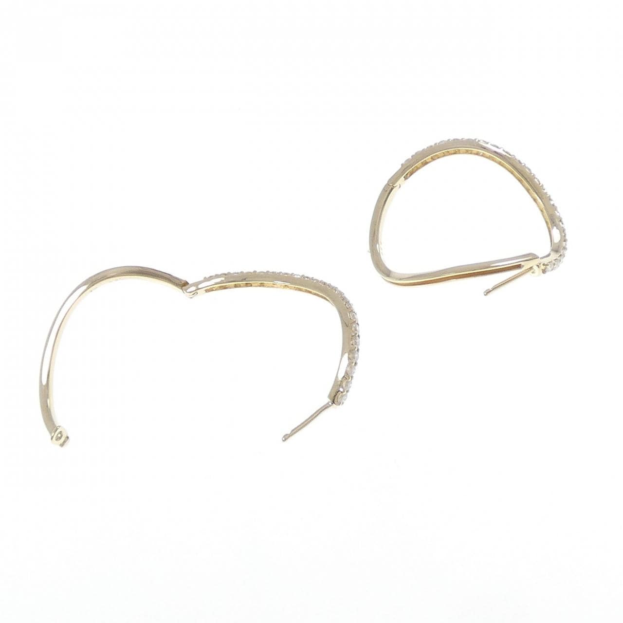 K14YG ダイヤモンド ピアス 1.00CT