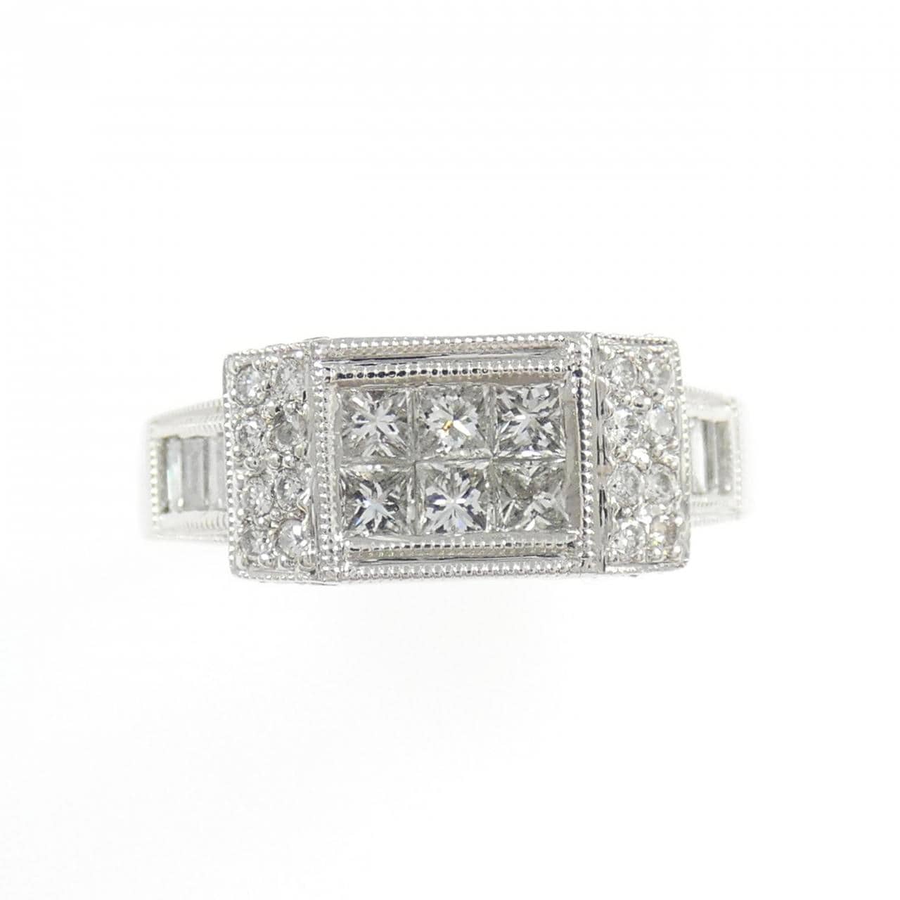 750WG ダイヤモンド リング 1.05CT