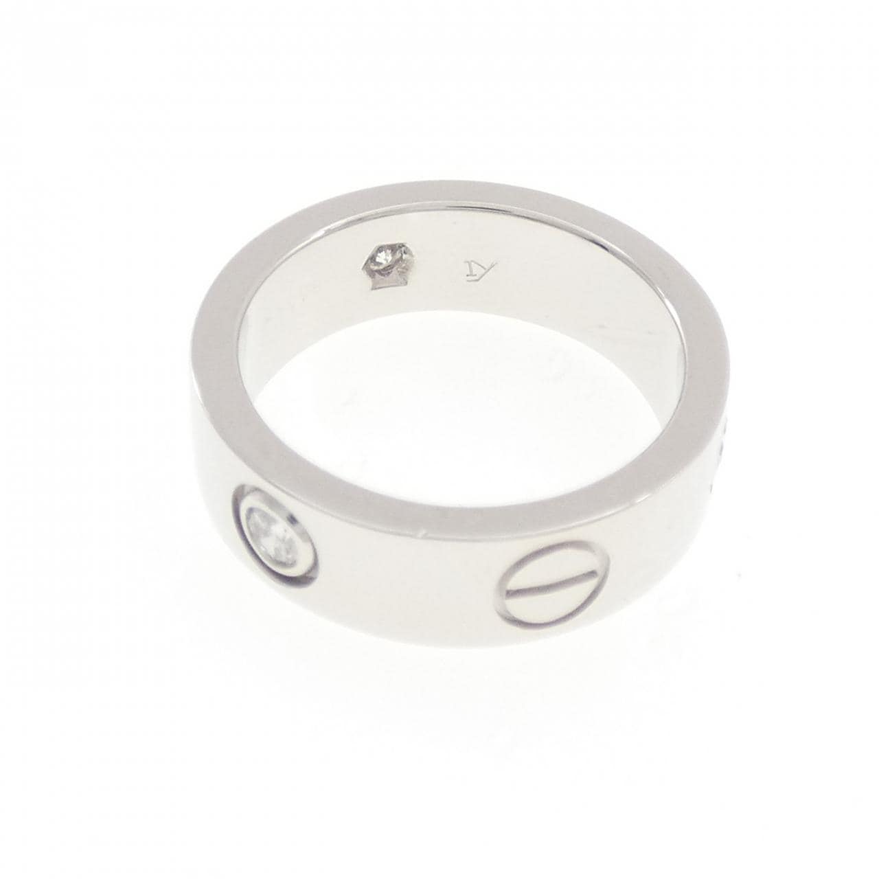 カルティエ ラブ ハーフダイヤ リング