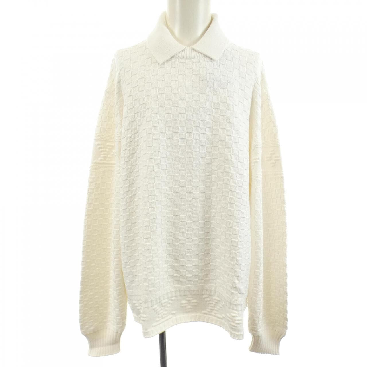 ルイヴィトン LOUIS VUITTON LVダミエウールブレンドプルオーバー HPN63WTZ8 ニット