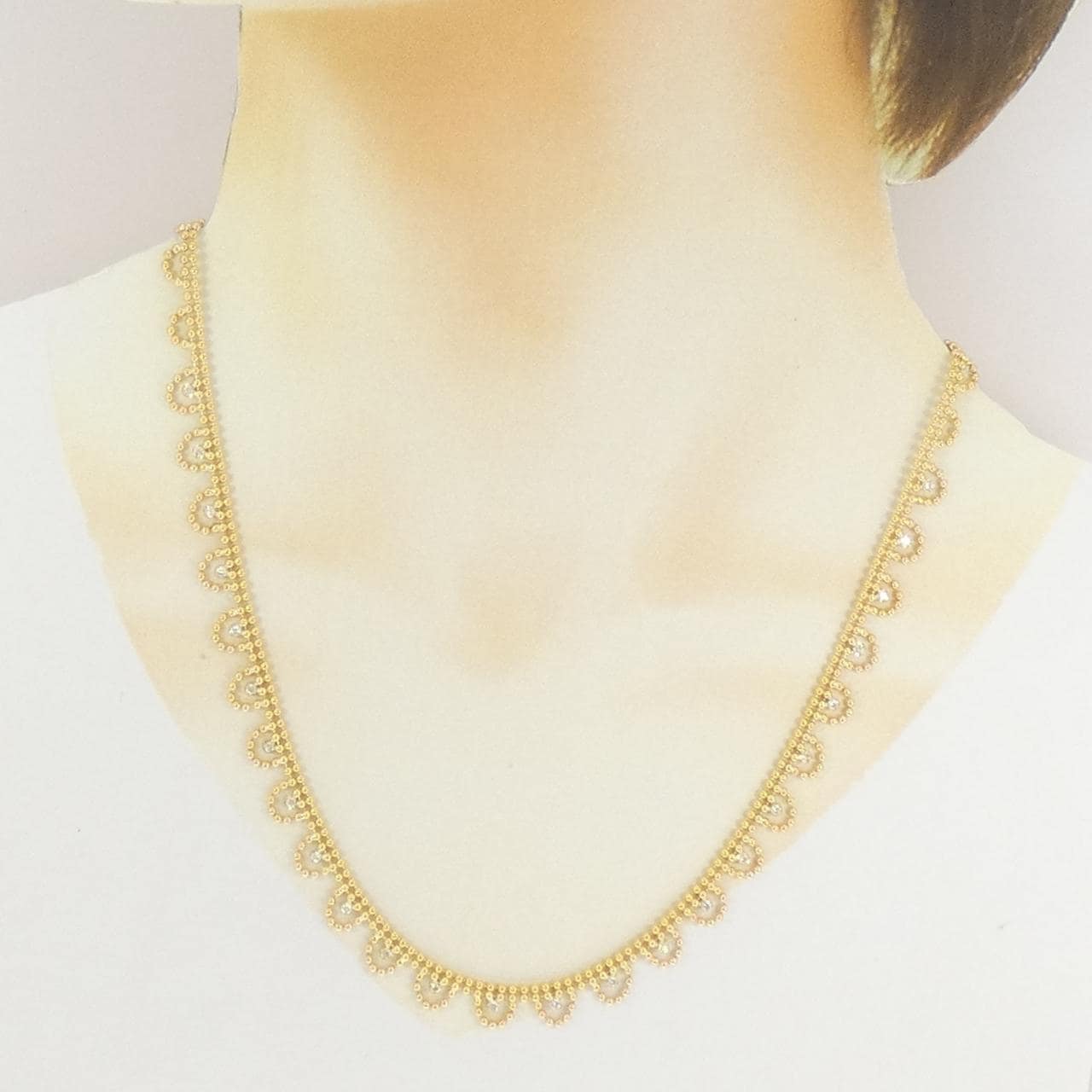 K18YG ダイヤモンド ネックレス 0.51CT