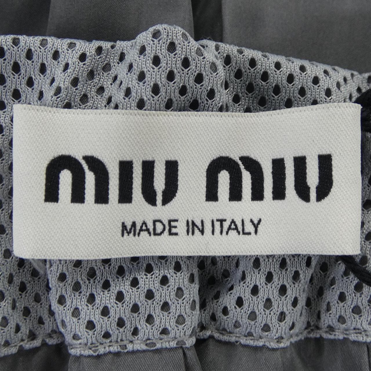 ミュウミュウ MIU MIU テクニカルシルク スカート MIU MIUロゴ MG2467 SOOO 121G スカート