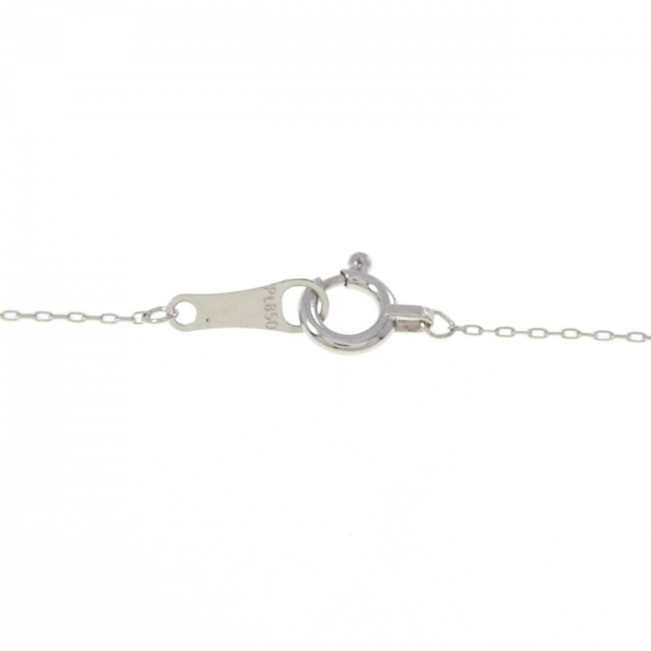 PT950/PT850 ソリティア ダイヤモンド ネックレス 0.10CT