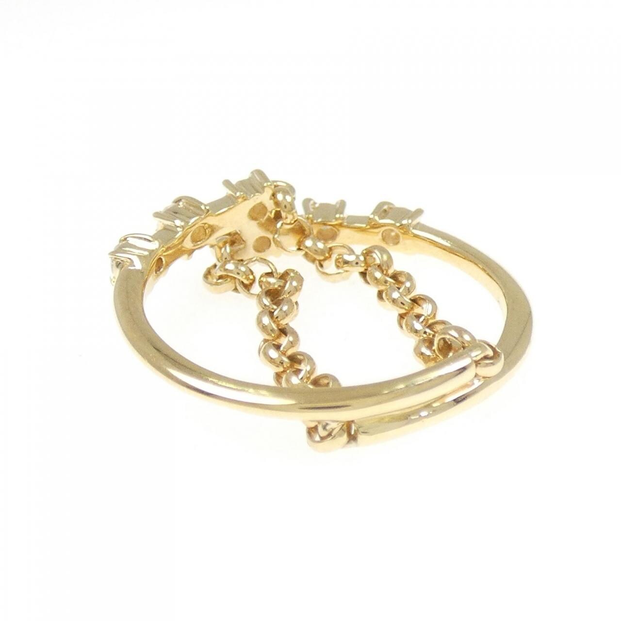 K18YG ダイヤモンド リング 0.12CT