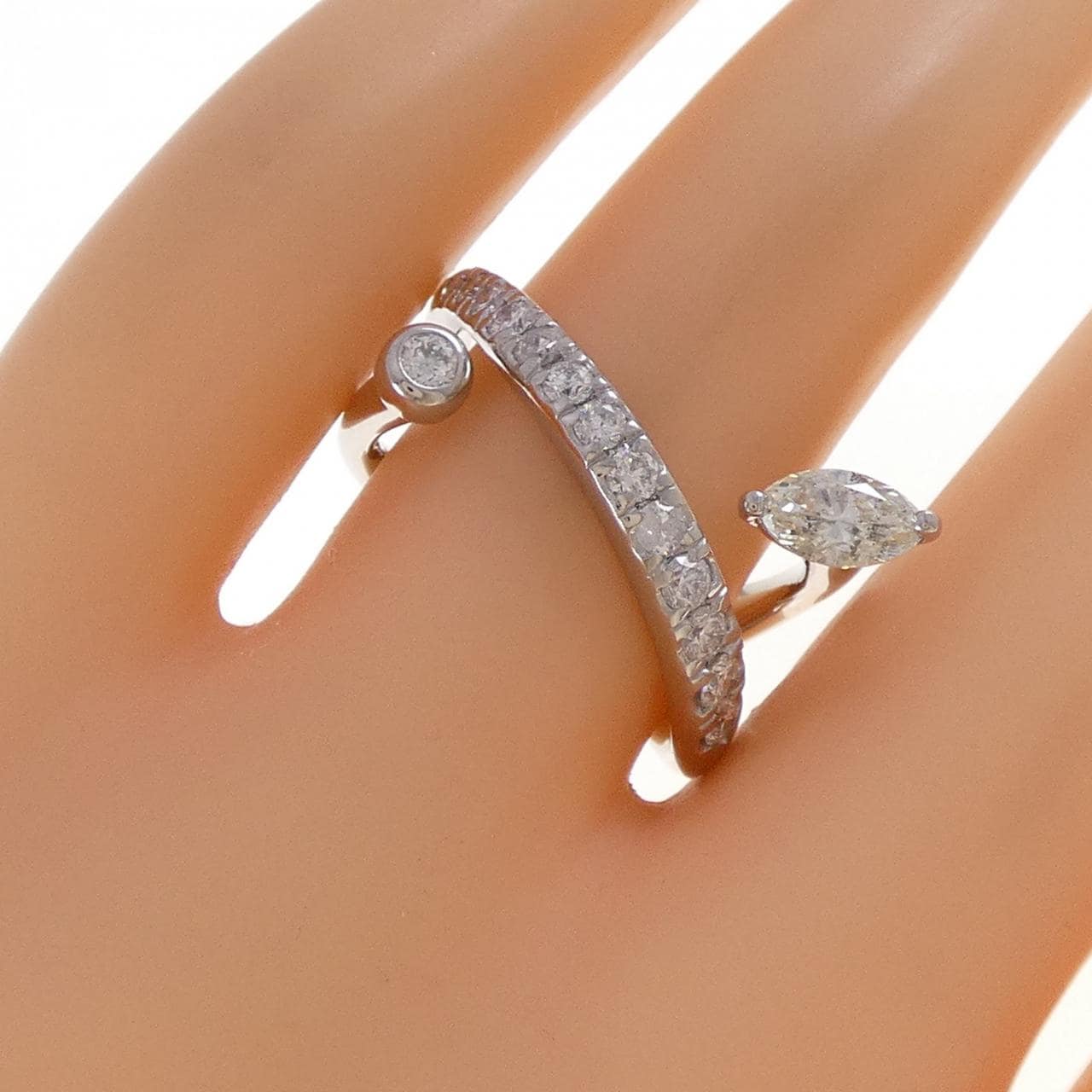 PT900 ダイヤモンド リング 0.45CT